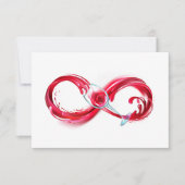 Infinity with Red Wine Save The Date (Vorderseite)
