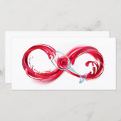 Infinity with Red Wine Save The Date (Vorne/Hinten)