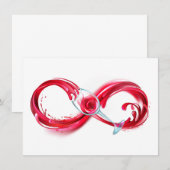 Infinity with Red Wine Save The Date (Vorne/Hinten)