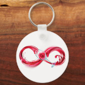 Infinity with Red Wine Schlüsselanhänger (Vorderseite)