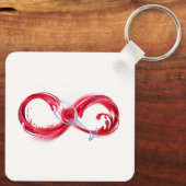 Infinity with Red Wine Schlüsselanhänger (Rückseite)