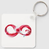 Infinity with Red Wine Schlüsselanhänger (Rückseite)