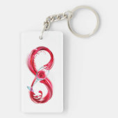 Infinity with Red Wine Schlüsselanhänger (Rückseite)