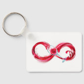 Infinity with Red Wine Schlüsselanhänger (Rückseite)