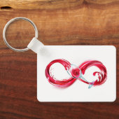 Infinity with Red Wine Schlüsselanhänger (Rückseite)