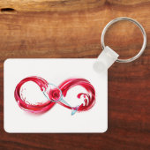 Infinity with Red Wine Schlüsselanhänger (Vorderseite)