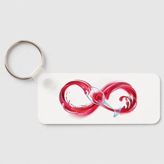Infinity with Red Wine Schlüsselanhänger (Rückseite)