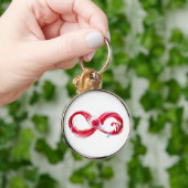 Infinity with Red Wine Schlüsselanhänger (Hand)