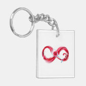 Infinity with Red Wine Schlüsselanhänger (Vorderseite links)