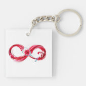 Infinity with Red Wine Schlüsselanhänger (Rückseite)