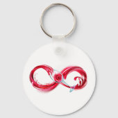 Infinity with Red Wine Schlüsselanhänger (Rückseite)