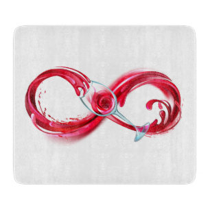 Infinity with Red Wine Schneidebrett
