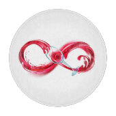 Infinity with Red Wine Schneidebrett (Vorderseite)