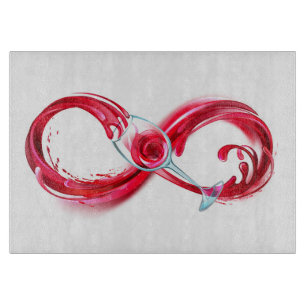 Infinity with Red Wine Schneidebrett