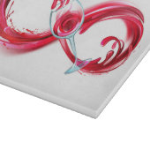 Infinity with Red Wine Schneidebrett (Ecke)