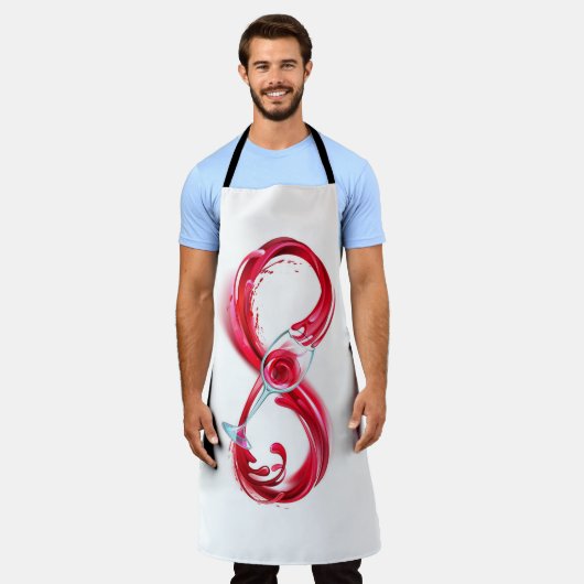 Infinity with Red Wine Schürze (Getragen)