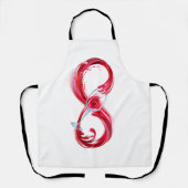 Infinity with Red Wine Schürze (Vorderseite)