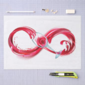 Infinity with Red Wine Seidenpapier (Handwerk)