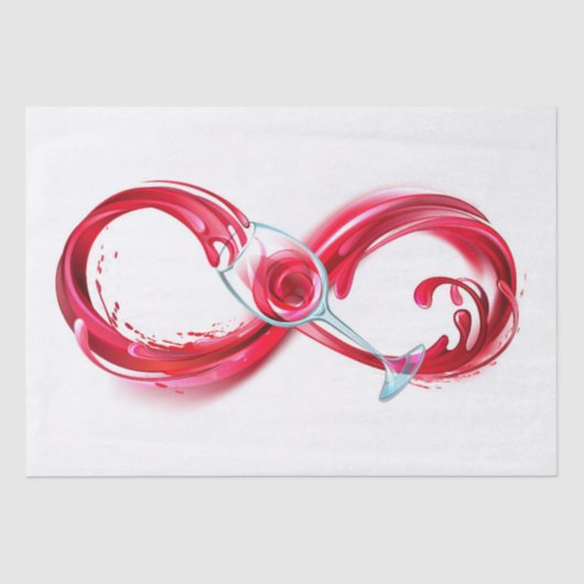 Infinity with Red Wine Seidenpapier (Vorderseite)