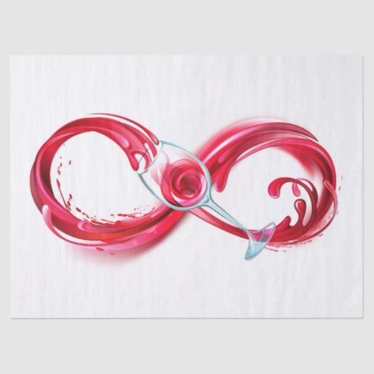 Infinity with Red Wine Seidenpapier (Vorderseite)