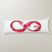 Infinity with Red Wine Seitenschläferkissen (Rückseite)