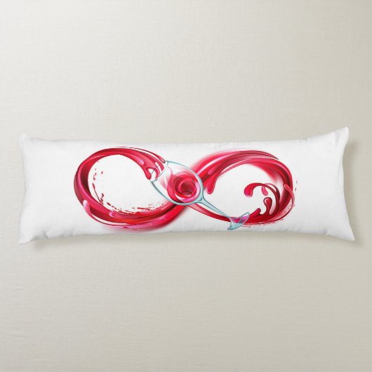 Infinity with Red Wine Seitenschläferkissen (Rückseite)