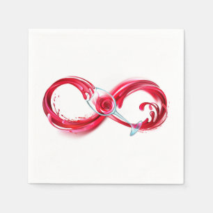 Infinity with Red Wine Serviette