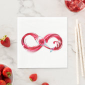 Infinity with Red Wine Serviette (Beispiel)