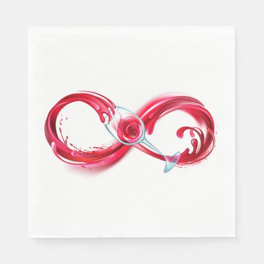 Infinity with Red Wine Serviette (Vorderseite)