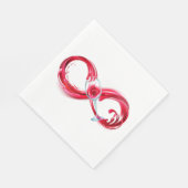 Infinity with Red Wine Serviette (Ecke)