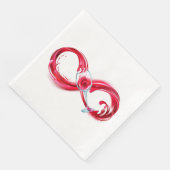 Infinity with Red Wine Serviette (Ecke)