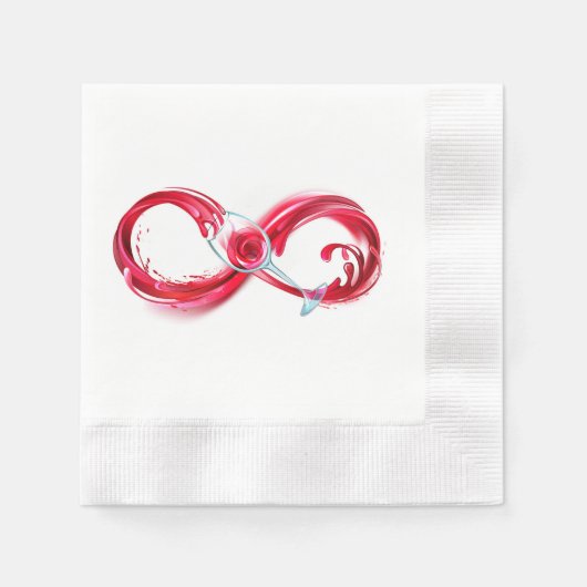 Infinity with Red Wine Serviette (Vorderseite)