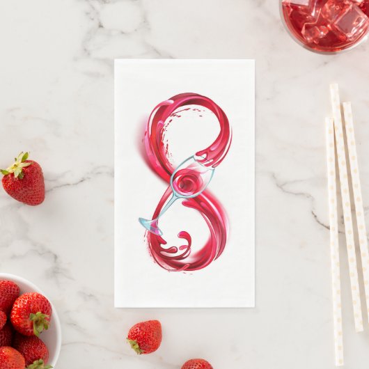 Infinity with Red Wine Serviette (Beispiel)