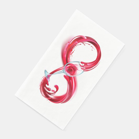 Infinity with Red Wine Serviette (Ecke)