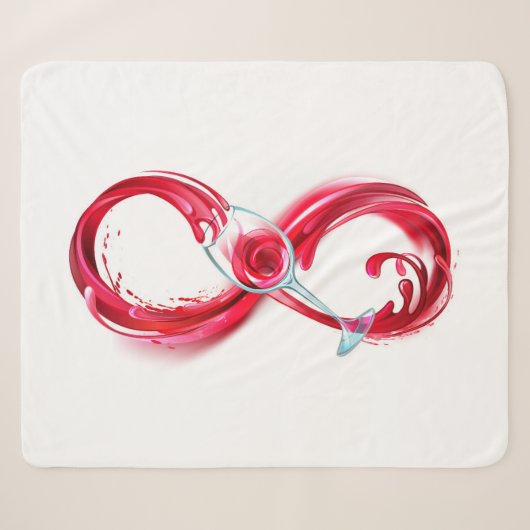 Infinity with Red Wine Sherpadecke (Vorderseite (Horizontal))