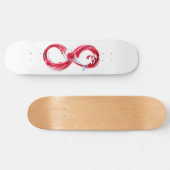 Infinity with Red Wine Skateboard (Horizontal)