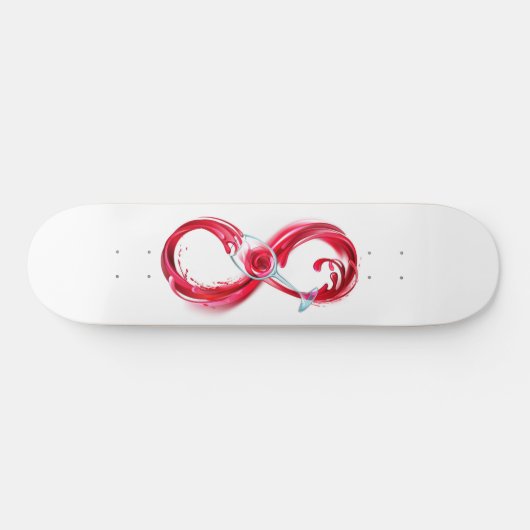 Infinity with Red Wine Skateboard (Horizontal)