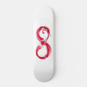 Infinity with Red Wine Skateboard (Vorderseite)