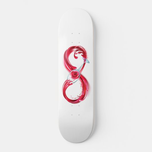 Infinity with Red Wine Skateboard (Vorderseite)