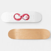 Infinity with Red Wine Skateboard (Horizontal)
