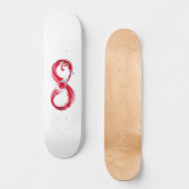 Infinity with Red Wine Skateboard (Vorderseite)