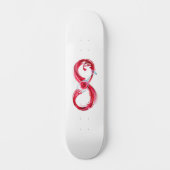 Infinity with Red Wine Skateboard (Vorderseite)