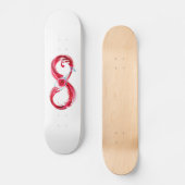 Infinity with Red Wine Skateboard (Vorderseite)