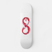 Infinity with Red Wine Skateboard (Vorderseite)