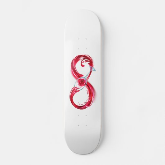 Infinity with Red Wine Skateboard (Vorderseite)