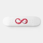 Infinity with Red Wine Skateboard (Horizontal)