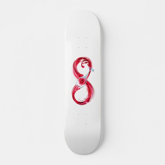 Infinity with Red Wine Skateboard (Vorne)