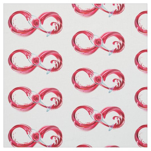 Infinity with Red Wine Stoff (Muster)