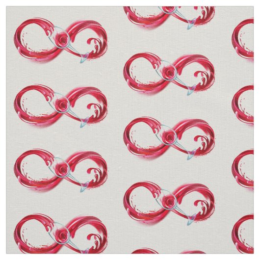 Infinity with Red Wine Stoff (Muster)