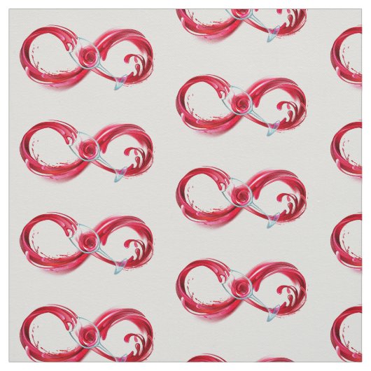 Infinity with Red Wine Stoff (Muster)